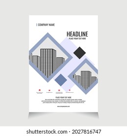Plantilla de folleto de diseño elegante para el folleto de promoción, promoción de volantes
