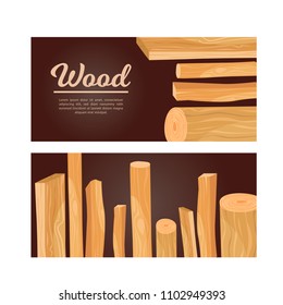 
Design flyers with wood.