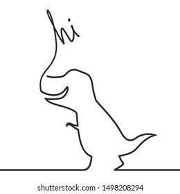 Design of fnice dinosaur illustration