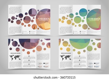 Tri Fold Brochure Template Yellow Images Stock Photos Vectors Shutterstock