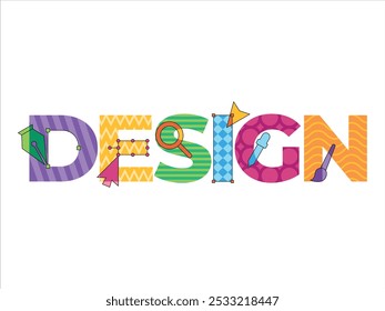 Design font colorful creative unique editable abstract shape playful concept typographic alphabet letters design set