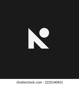 Design font letter N for initial