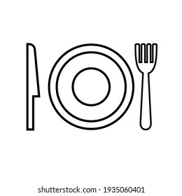 design food plate knife and fork