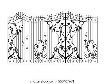 Design of forged gate with a wicket