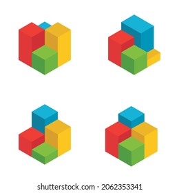 design a form of building blocks that coincide with each other