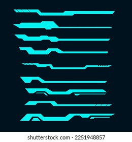 design frame outline design element for futuristic technology concept interface