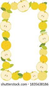A design frame of pear
