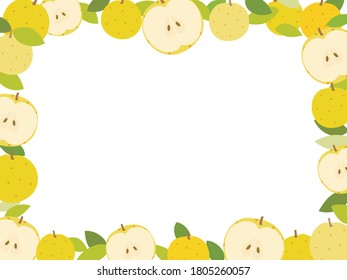 A design frame of pears