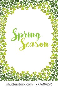 design Frame of spring season