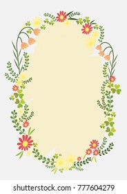 design Frame of spring season