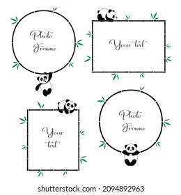Gestalten Sie Rahmen in Form von Bambus mit Pandas.