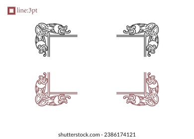 The design of the frames is intricate and symmetrical, with a mix of baroque, rococo, victorian, gothic, medieval, and renaissance styles.