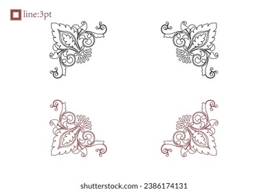 Das Design der Rahmen ist komplex und symmetrisch, mit einer Mischung aus Barock, Rokoko, Sieger, Gotik, Mittelalter und Renaissance-Stilen.
