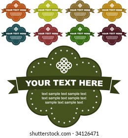 Design frames. Vector set.