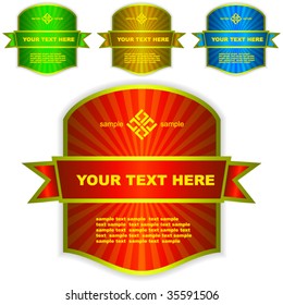Design frames. Vector set.