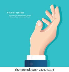 design of free hand rise up, hand up  vector illustration