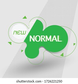 Design freeform floating shape banner, stock vector