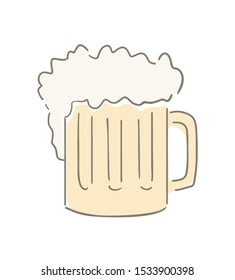 design of fresh beer illustration