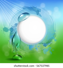 design of fresh green leaves
