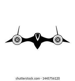 design of the front of a fighter