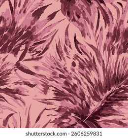 The design is full of shapes reminiscent of leaves or feathers and has a dynamic texture with finely crafted details. With its intricate and vibrant lines, this pattern offers a visual richness that 