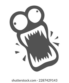 Design of funny angry animal draw