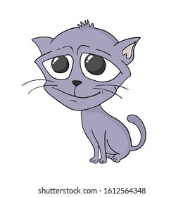 Design of funny cat illustration