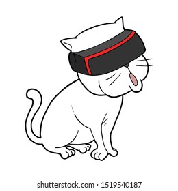 design of funny cat with virtual reality glasses