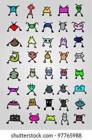 Design of funny color virus