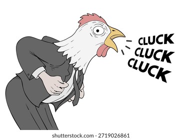 Desenho de galinha engraçado