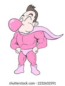 Design of funny hero draw