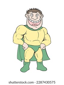 Design of funny hero draw