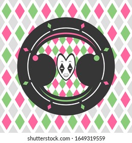 Design of funny jester illustration