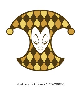 Design of funny jester illustration