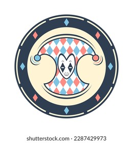 Design der lustigen Jestergrafik