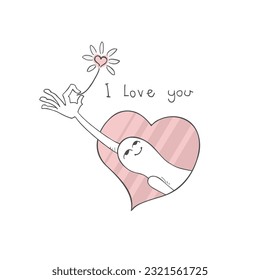 Design of funny I love you message