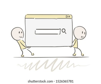design of funny design of searching menu