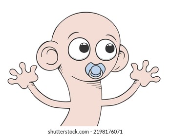 Design Of Funny Ugly Baby