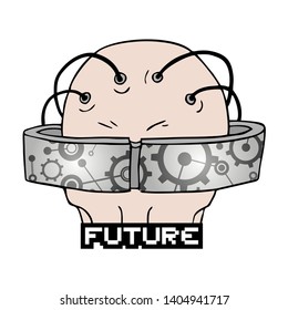 design of future glasses illustration