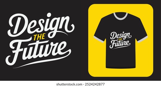 Design the Future Vector Art T-Shirt Design For Dubai Design Week. Innovating the Future.