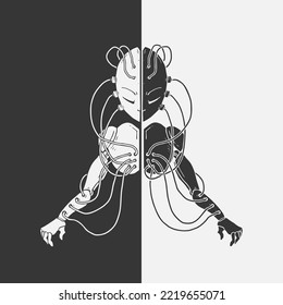 Diseño de un robot humanoide futurista