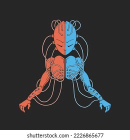 Design of futuristic humanoid robot