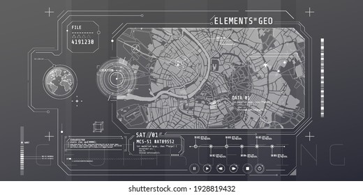 Design Of A Futuristic Software Interface For Tracking Geo-position.