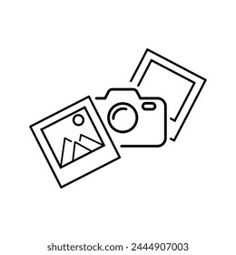 Design gallery camera  image thumbnail symbol icon vector multimedia icon picture icon camera icon
