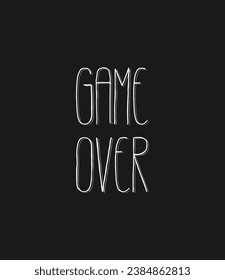 Design of game over message
