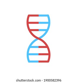 The design of the genes medicines and health flat color icon pack vector illustration, this vector is suitable for icons, logos, illustrations, stickers, books, covers, etc.