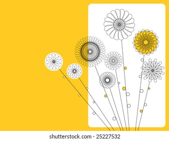 design with geometric flower