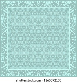 Design of a Geometric Flower Pattern. vector.