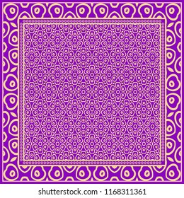 Design of a Geometric Flower Pattern. vector.