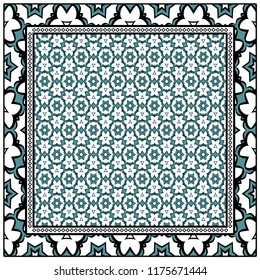 Design of a Geometric Flower Pattern. vector. for wallpaper, flyer, book, brochure